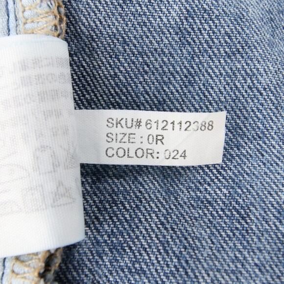 Abercrombie Fitch Jeans Blue Denim Distressed Ripped Boyfriend Mid Rise 0 25 - Picture 10 of 11